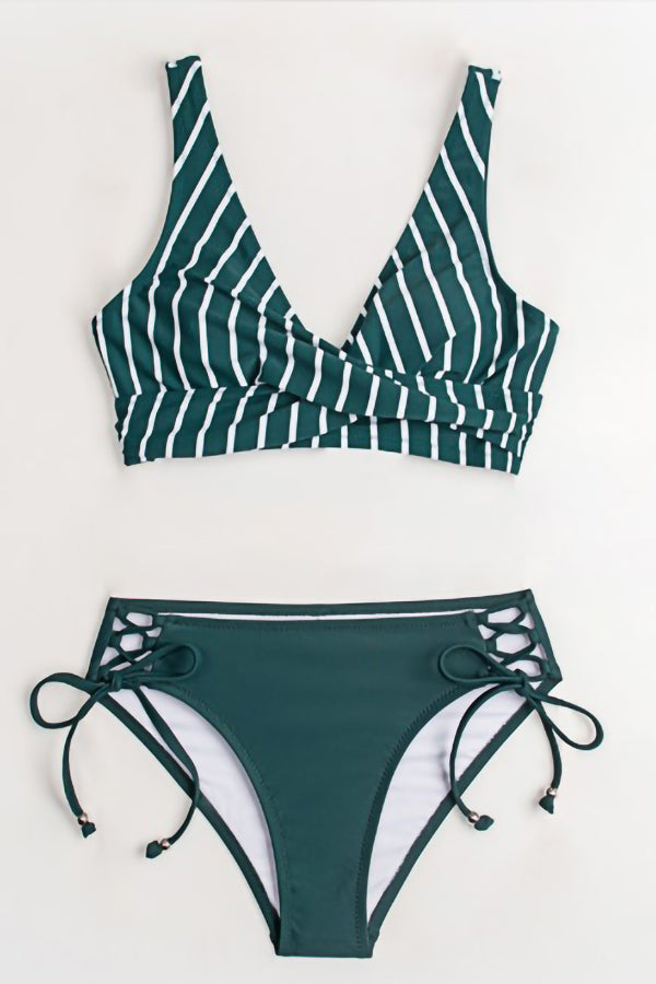 New Printed Split Swimsuit