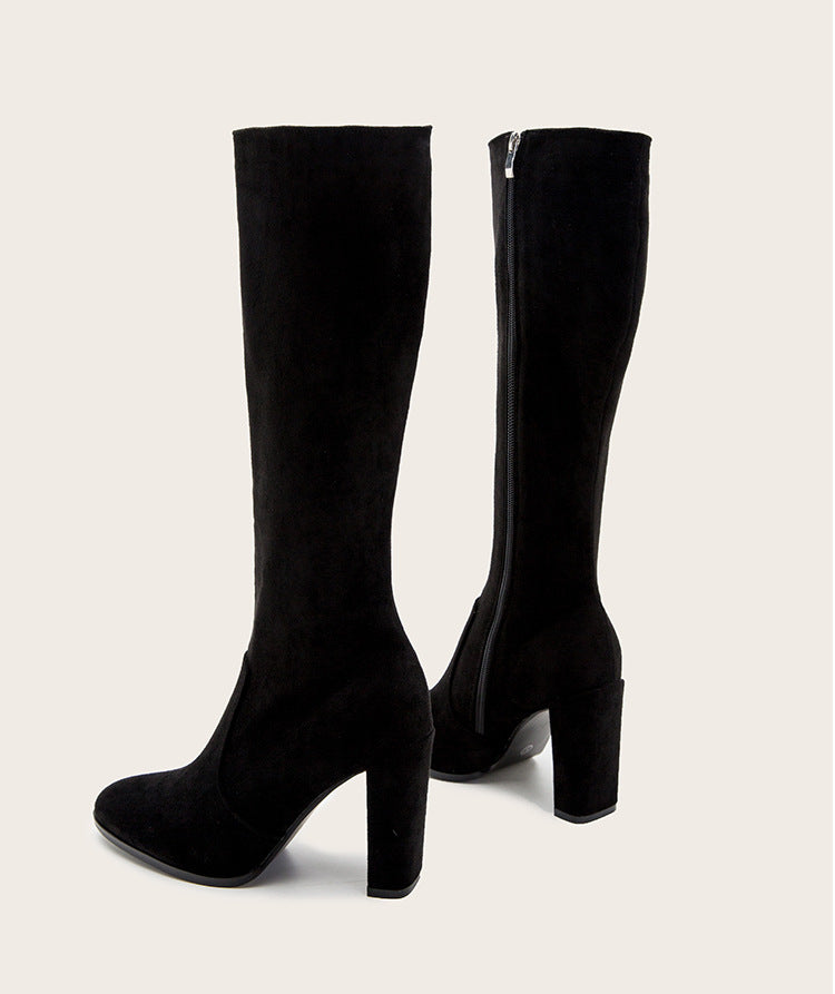 Over the Knee Highland Boots - Black