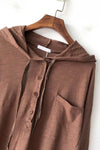 Hoodie Blouse with Pocket (Fit 100lbs - 155lbs)