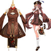 Genshin Impact Hu Tao Cosplay Costume Original Design Zombie‘s Style Dress Outfits Halloween Carnival Suit