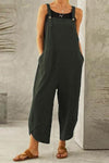Sleeveless Solid Color Casual Jumpsuits