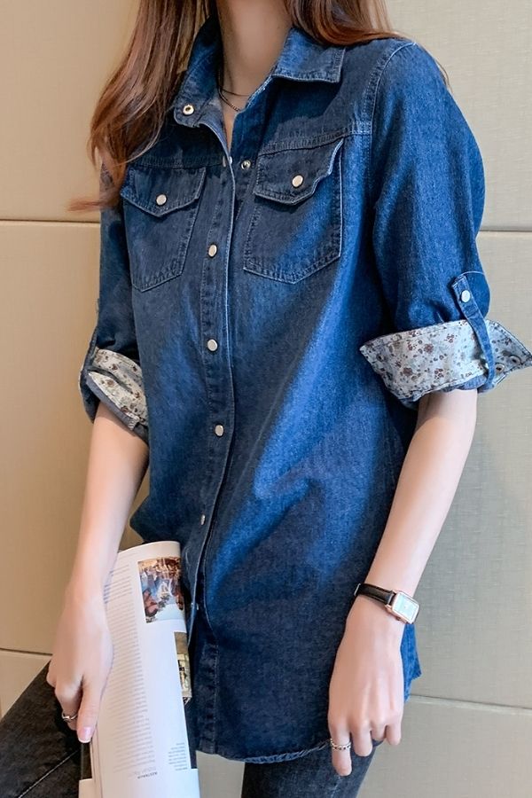 Cotton Classic Denim Blouse