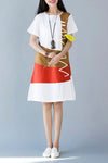 Color Contract Ethnic Midi Dress