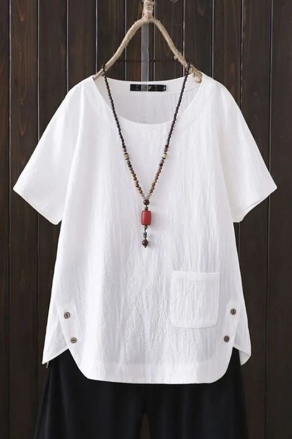 Cotton Round Neck T-shirt