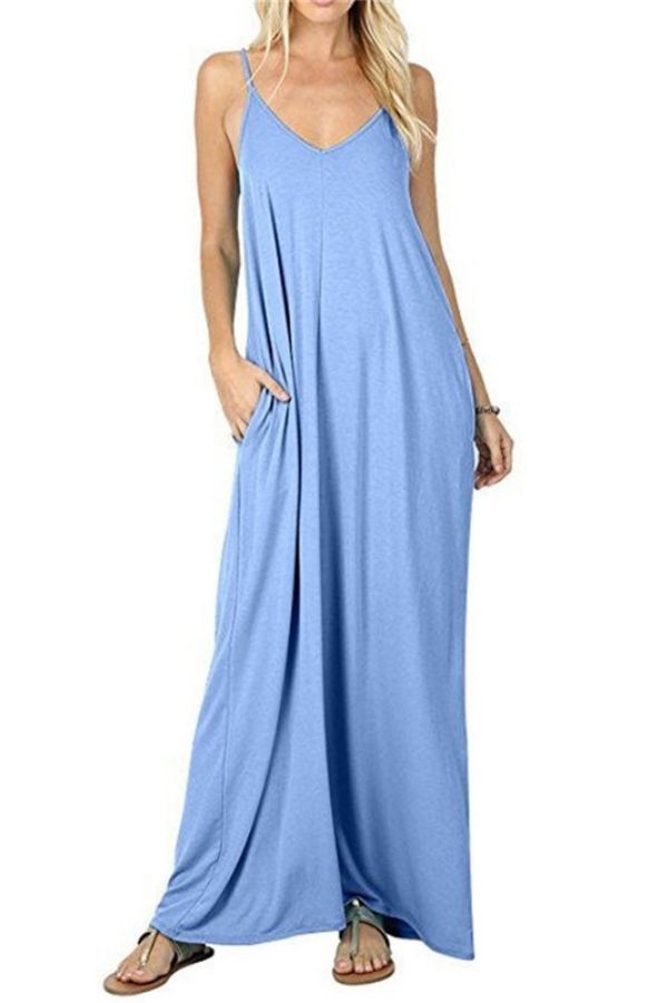 Halter Sleeveless Maxi Dress