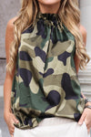 Casual Camouflage Printed Tank Top