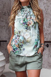 Casual Camouflage Printed Tank Top