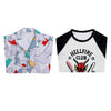 Kids Children Stranger Things 4 Dustin Henderson Cosplay Costume T-shirt Short Sleeve Shirt Set