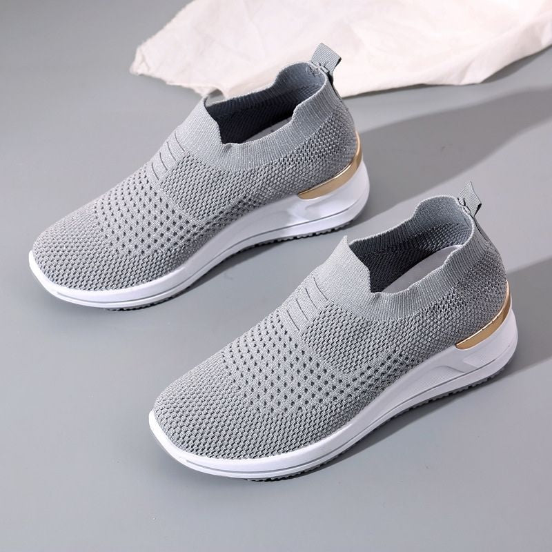 Women's Casual Knitted Wedge Sneakers