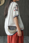 Embroidery Ethnic Style Cotton T-shirts