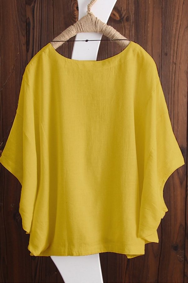 Round Neck Solid Color T-shirts