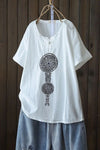 Round Neck Embroidery T-shirt