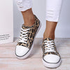 Women's Round Toe Casual Leopard Print Flat Shoes