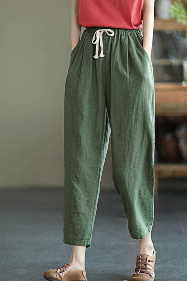 Casual Solid Color Pants
