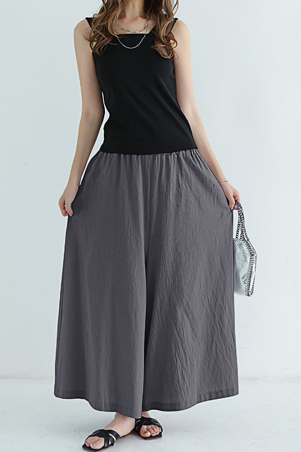 Casual Cotton And Linen Trousers (Fit 99 To 154lbs)