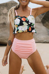 Fashion Printed Suspender Bikini