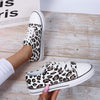 Women's Round Toe Casual Leopard Print Flat Shoes