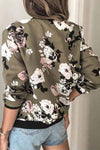 Casual Fashion Printed Round Neck Long Sleeve Jacket