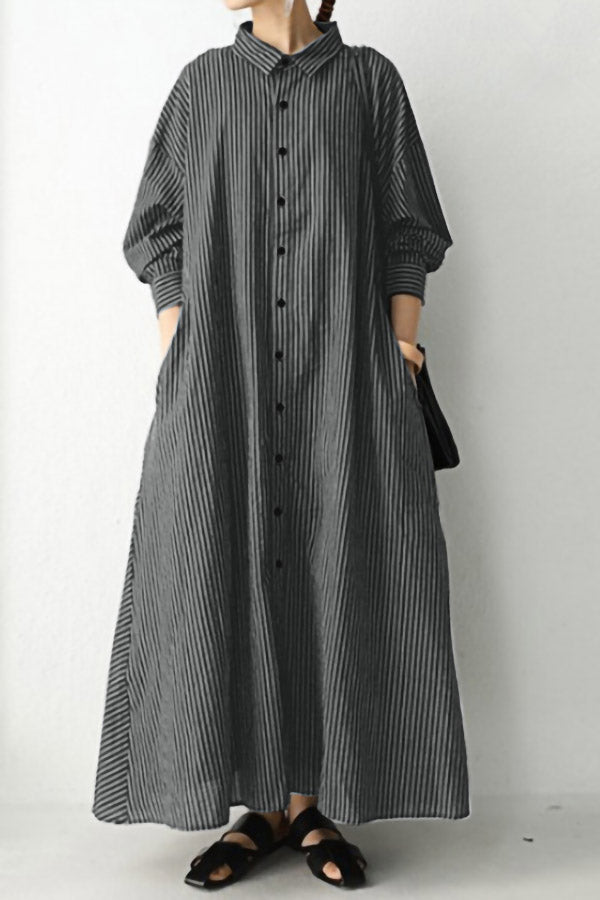 Casual Long Shirt Dress