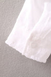Plaid Printing Cotton Long Blouse (Fit 108lbs - 160lbs)