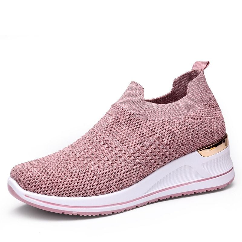Women's Casual Knitted Wedge Sneakers