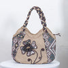 Ethnic Style Woven Canvas Handbag