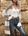 Above The Clouds Oversized Colorblock Cardigan ShellyBeauty 