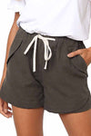Adjustable Waist Cotton Casual Shorts ohmylady/Shorts OML S Khaki 
