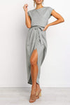 After Midnight Ankle Length Dress Florcoo/Dresses OML S GRAY 