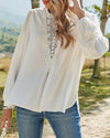 Bali Daydream Lace Long Sleeve Blouse - White ss-tops oh!My Lady 