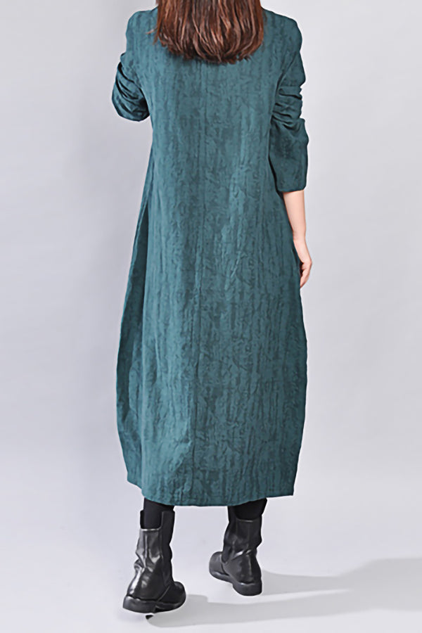 Cotton And Linen Loose Dress