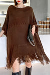 Ethnic Style Loose Tassel Sweater(Fit 99 To 165lbs)