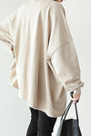 Casual Solid Color Long Shirt