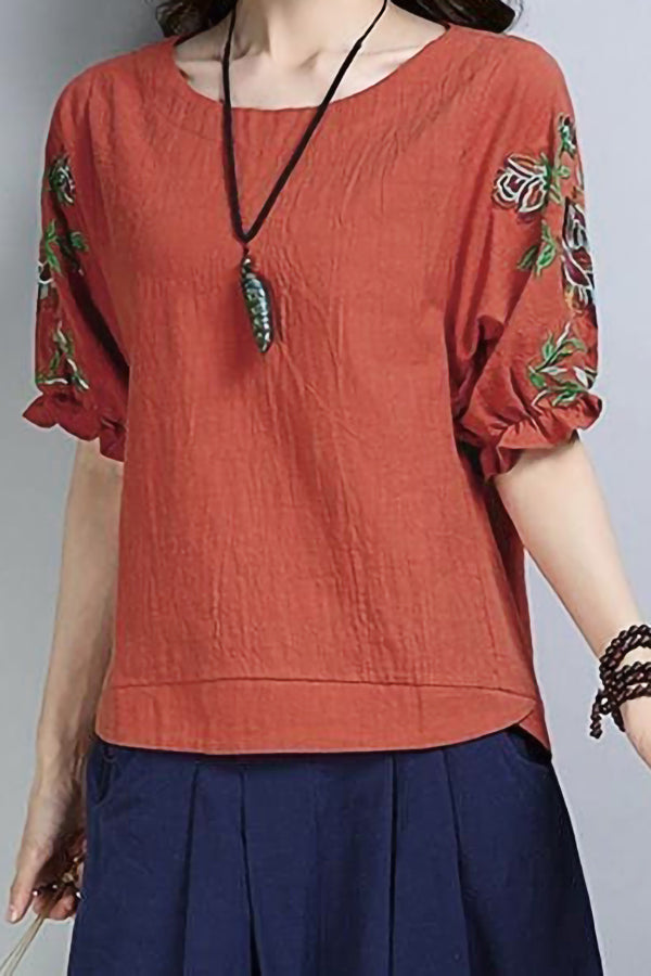 Casual Floral Printed T-shirt
