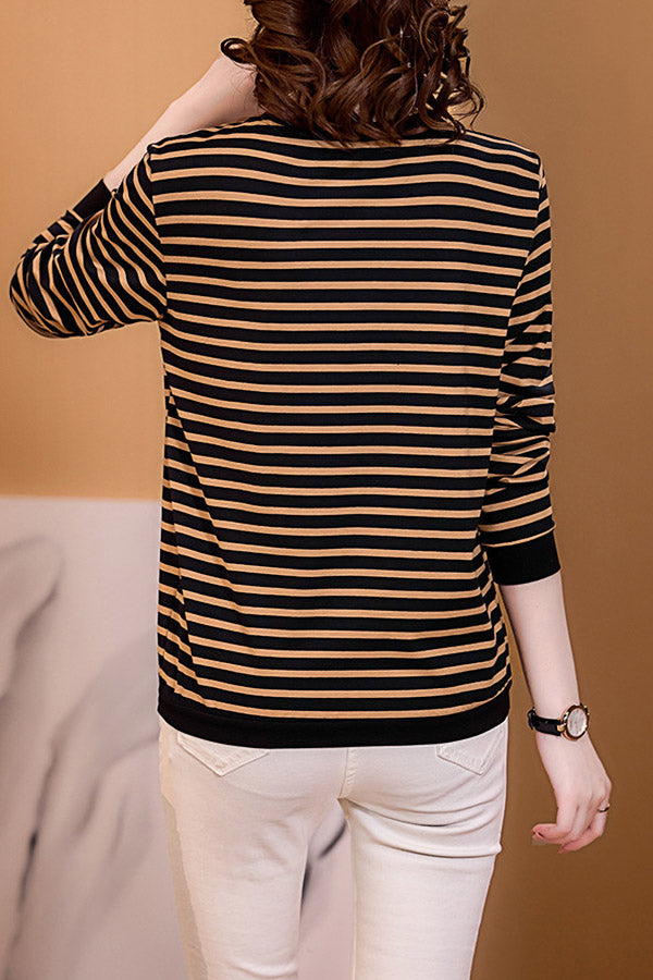 Casual Stripe Printed Shirt