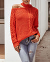 Christmas Halter Round Neck Strapless Sweater - Red oh!My Lady 