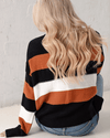 Colorblock Striped Knit Sweater oh!My Lady 