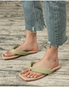 Comfort Flat Flip Flops - Green Sandals oh!My Lady 