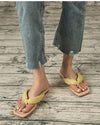 Comfort Flat Flip Flops - Mustard Yellow Sandals oh!My Lady 