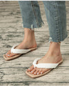 Comfort Flat Flip Flops - White Sandals oh!My Lady 