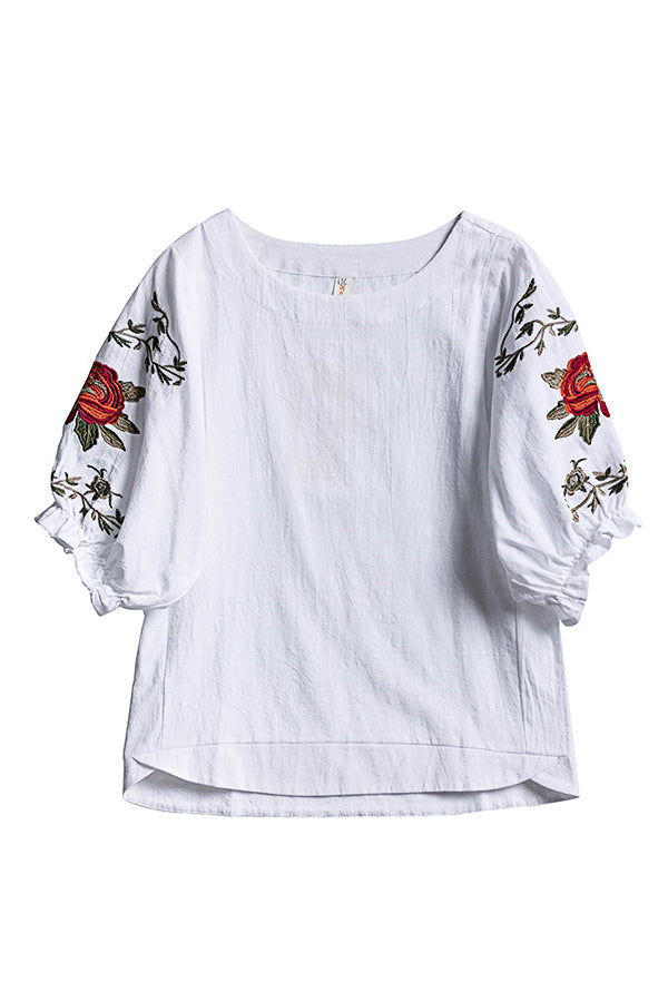 Casual Floral Printed T-shirt