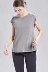 Solid color loose sports T-shirt