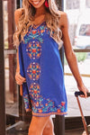 Ethnic Style Sleeveless V-neck Mini Dress ohmylady/Dresses OML 