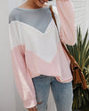 Everlasting Impression Colorblock Knit Top - Pink oh!My Lady 