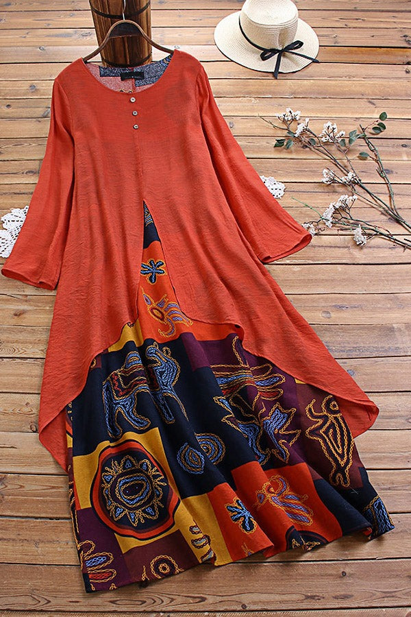 Printed Loose Dress