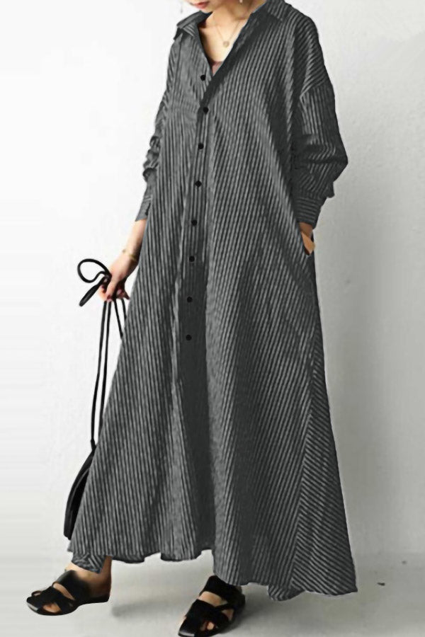 Casual Long Shirt Dress