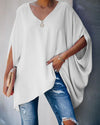 Fashion Solid Color Bat Sleeve Shirt ss-tops oh!My Lady 