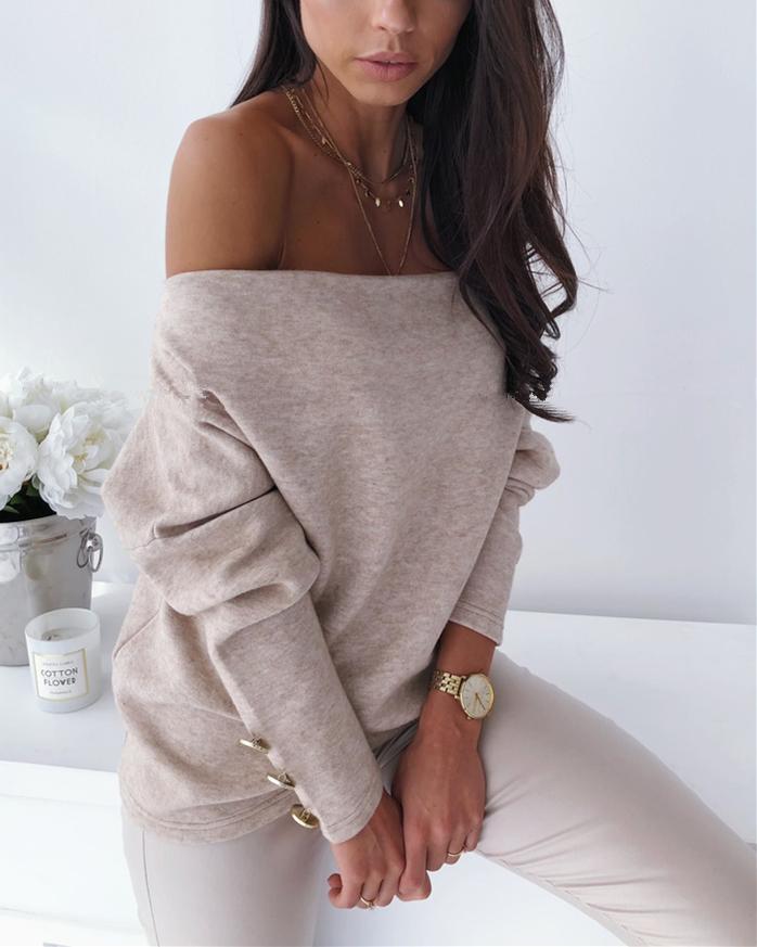 Find Your Inspiration Off the Shoulder Sweater - Beige oh!My Lady 
