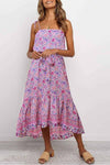 Flower Print Midi Dress( 3 colors) ohmylady/Dresses OML S Purple 