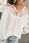 Formal Invitation Lace Blouse - White ss-VCC - x OML 